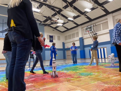 Teachers attended the 1-day workshop in Wichita and explored NASA's Space Adventure on Mars Map.