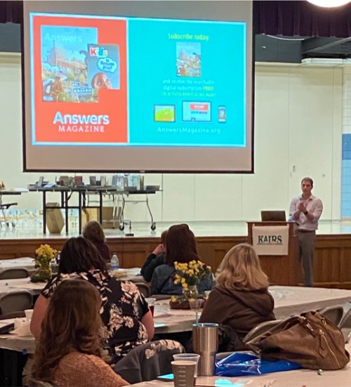 Keynote Bryan Osborne travels throughout the U.S. and beyond with Answers In Genesis.
