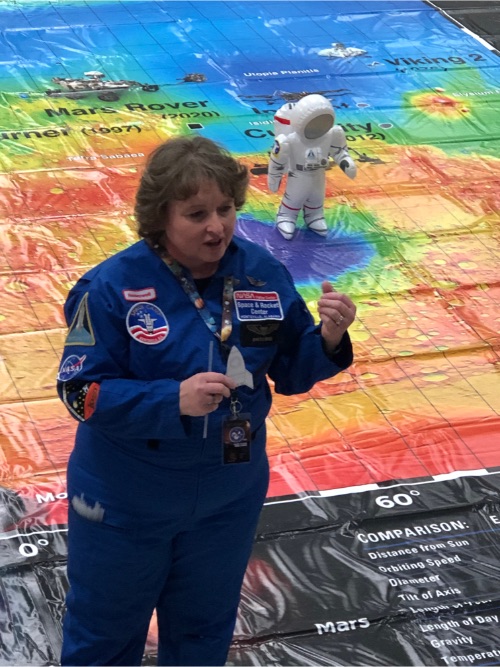 Breakout Speaker Jeannette Bosch, 5th grade teacher at Manhattan Catholic Schools, introduces Space Adventure to Mars! 