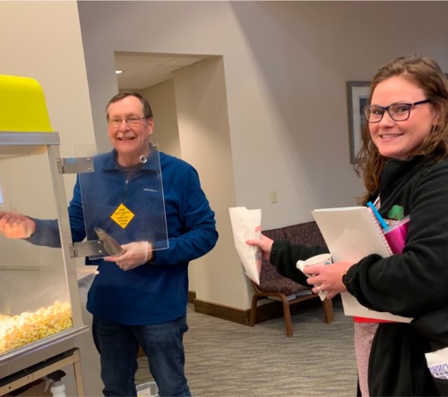 Popcorn was a favorite afternoon snack!